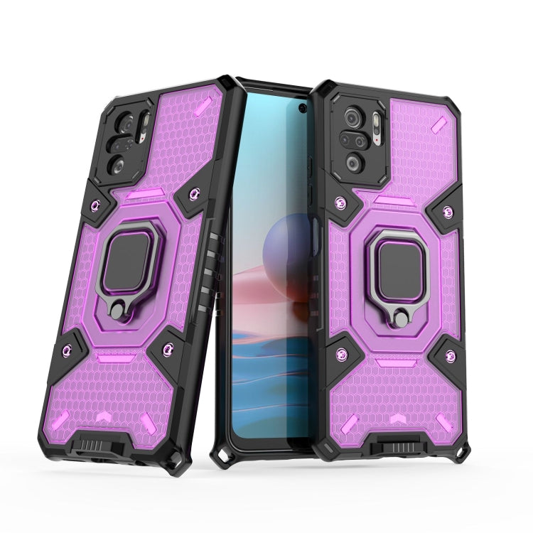 For Xiaomi Redmi Note 10 4G Space PC+TPU Ring Holder Protective Case