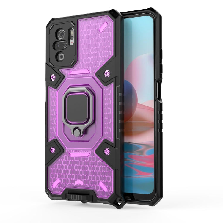 For Xiaomi Redmi Note 10 4G Space PC+TPU Ring Holder Protective Case