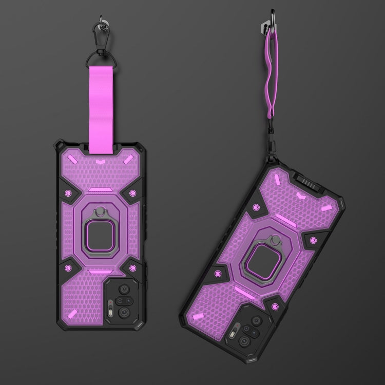 For Xiaomi Redmi Note 10 4G Space PC+TPU Ring Holder Protective Case