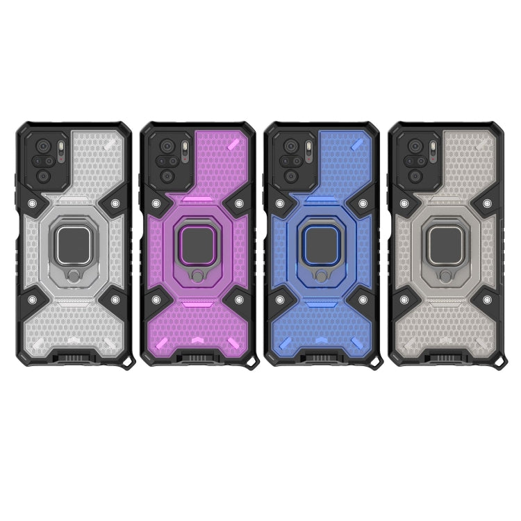 For Xiaomi Redmi Note 10 4G Space PC+TPU Ring Holder Protective Case