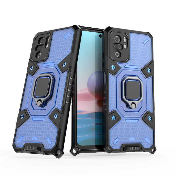 For Xiaomi Redmi Note 10 4G Space PC+TPU Ring Holder Protective Case