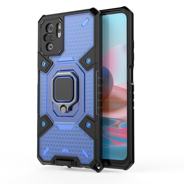 For Xiaomi Redmi Note 10 4G Space PC+TPU Ring Holder Protective Case