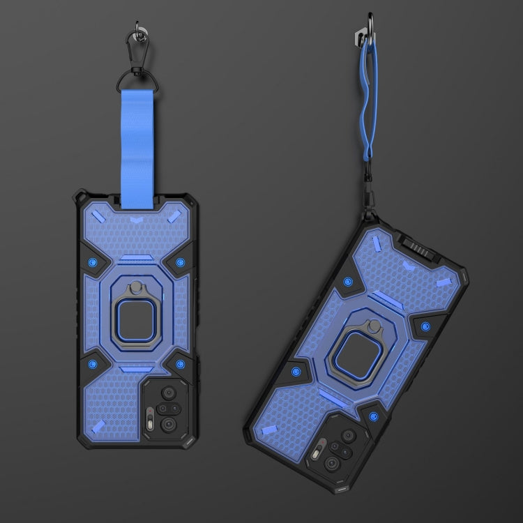 For Xiaomi Redmi Note 10 4G Space PC+TPU Ring Holder Protective Case