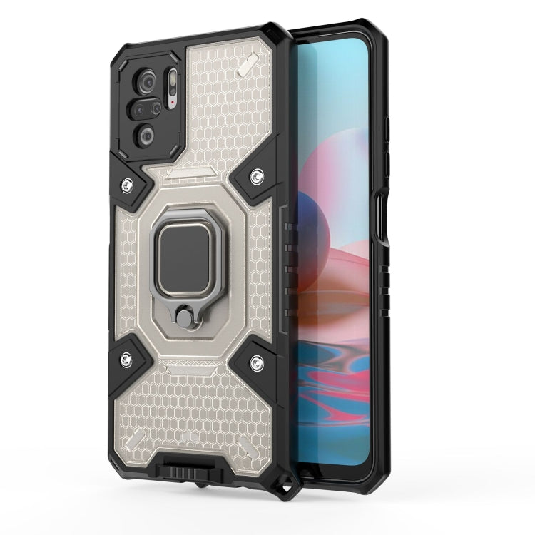 For Xiaomi Redmi Note 10 4G Space PC+TPU Ring Holder Protective Case