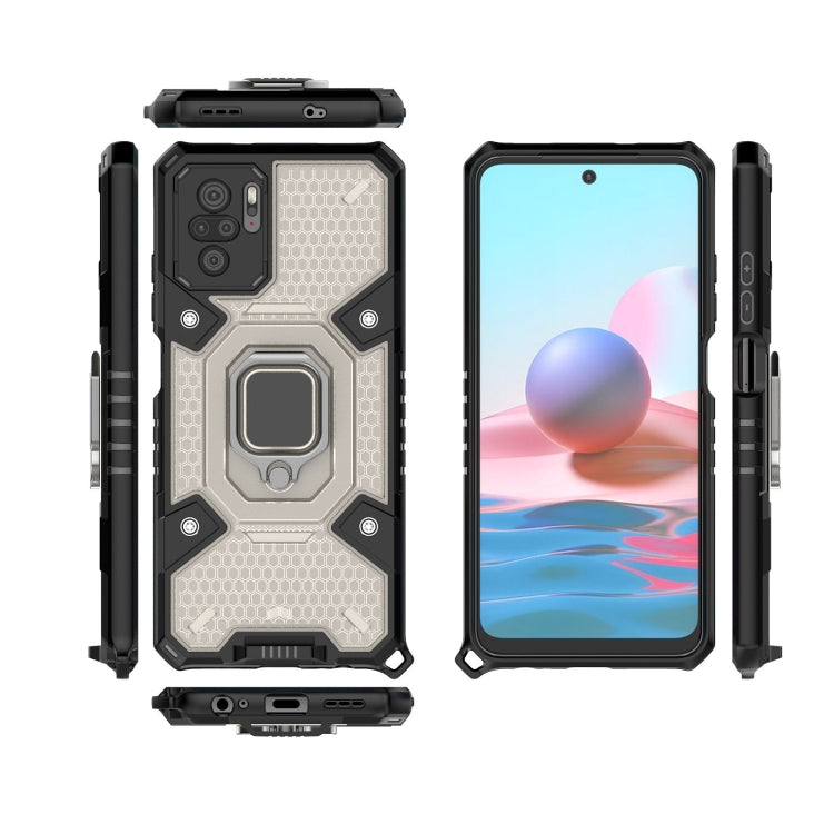 For Xiaomi Redmi Note 10 4G Space PC+TPU Ring Holder Protective Case