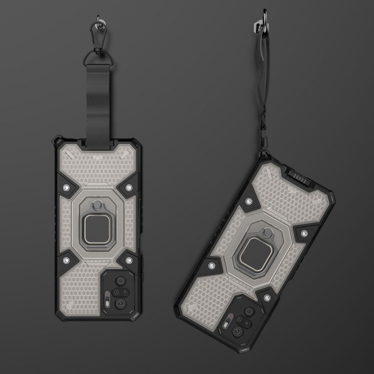 For Xiaomi Redmi Note 10 4G Space PC+TPU Ring Holder Protective Case