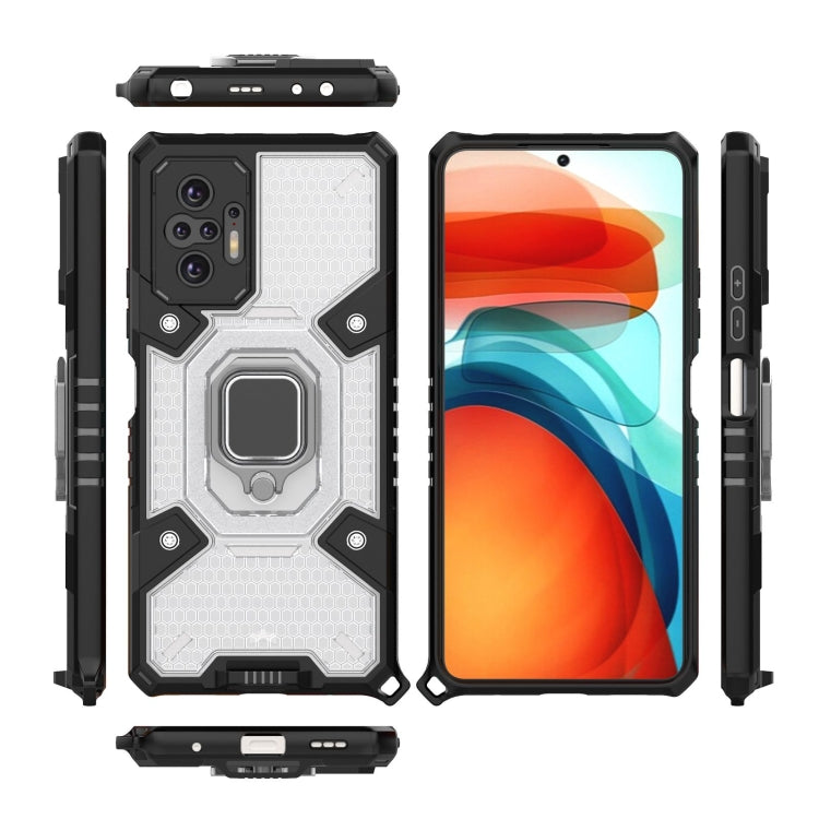 For Xiaomi Redmi Note 10 Pro Space PC+TPU Ring Holder Protective Case