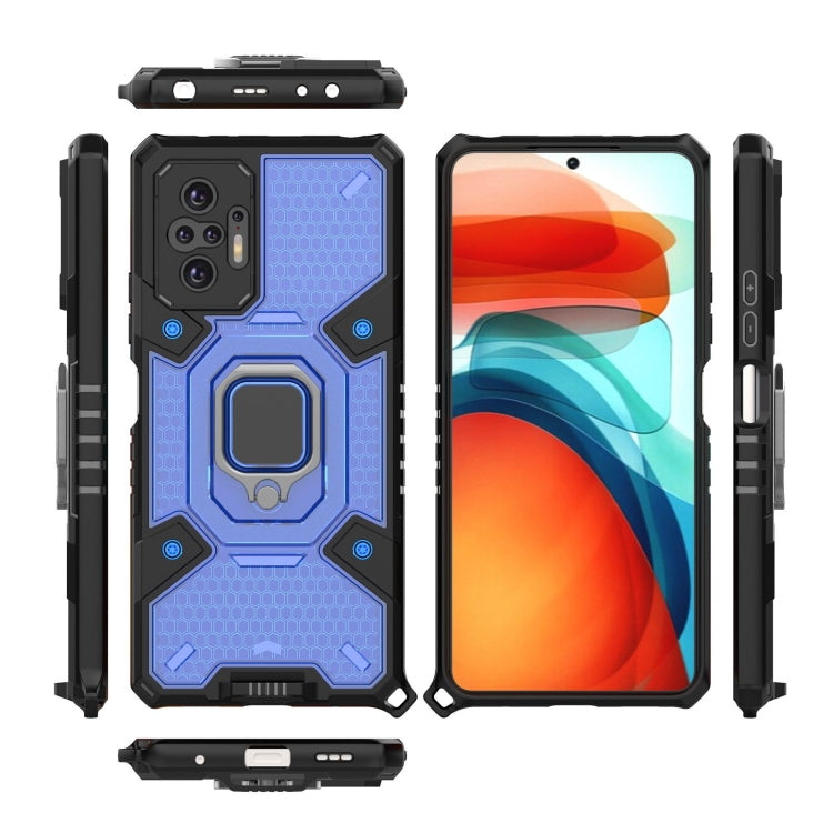 For Xiaomi Redmi Note 10 Pro Space PC+TPU Ring Holder Protective Case
