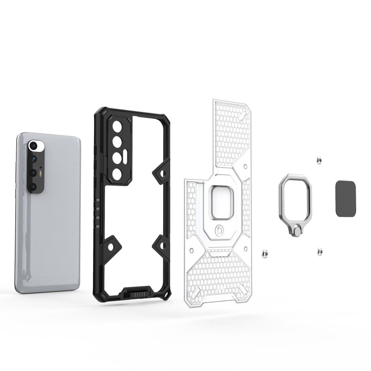 For Xiaomi Mi 10S Space PC+TPU Ring Holder Protective Case