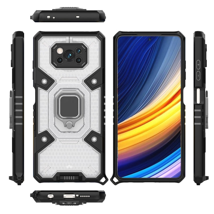 For Xiaomi Poco X3 NFC Space PC+TPU Ring Holder Protective Case