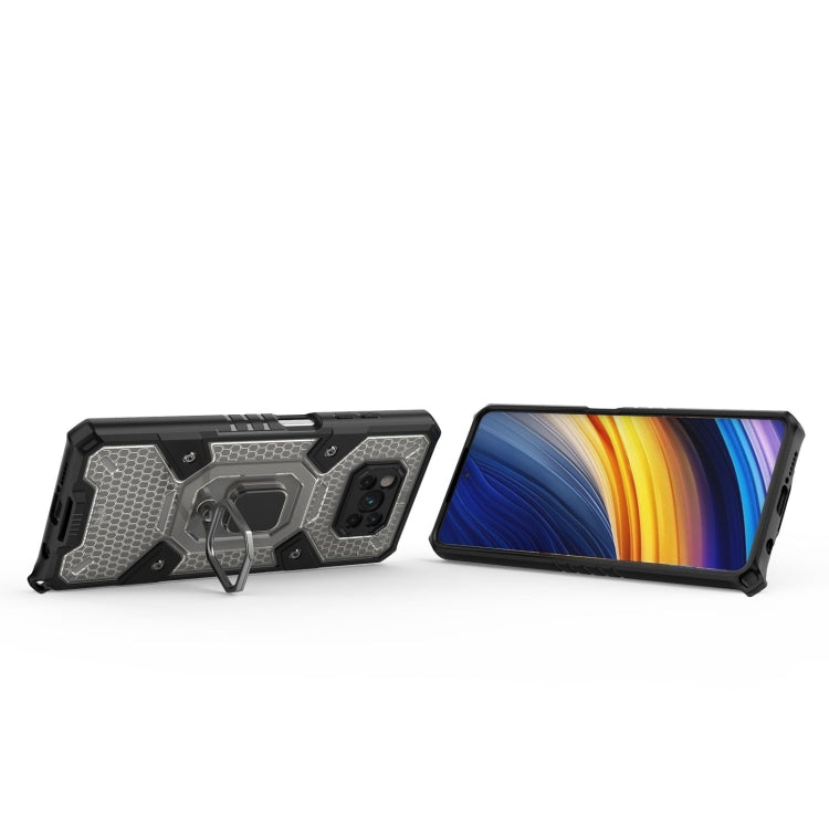 For Xiaomi Poco X3 NFC Space PC+TPU Ring Holder Protective Case