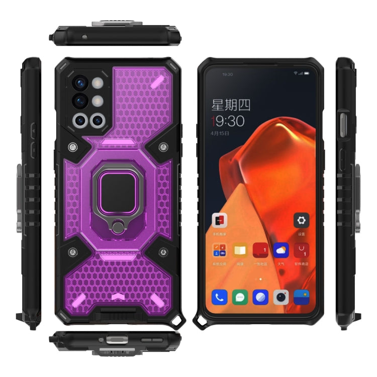 For OnePlus 9R Space PC+TPU Ring Holder Protective Case