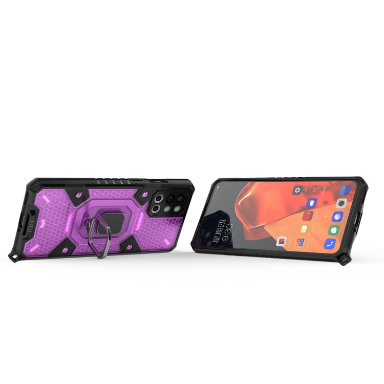 For OnePlus 9R Space PC+TPU Ring Holder Protective Case