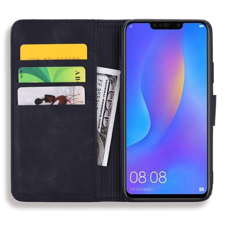 For Xiaomi Redmi Note 6 / Note 6 Pro Calf Pattern Diamond Mandala Double Folding Design Embossed Leather Case with Wallet & Holder & Card Slots