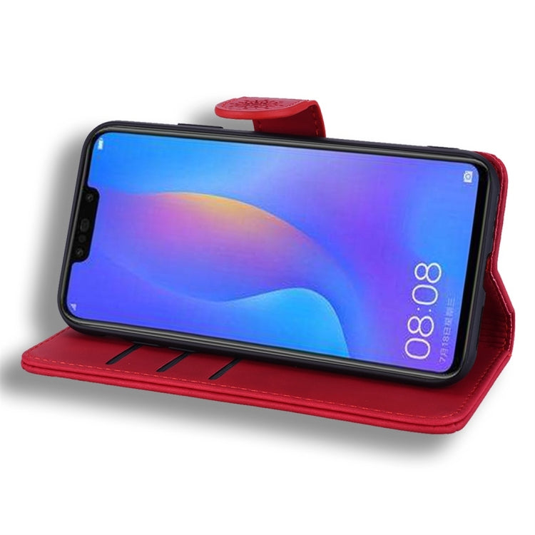 For Xiaomi Redmi Note 6 / Note 6 Pro Calf Pattern Diamond Mandala Double Folding Design Embossed Leather Case with Wallet & Holder & Card Slots