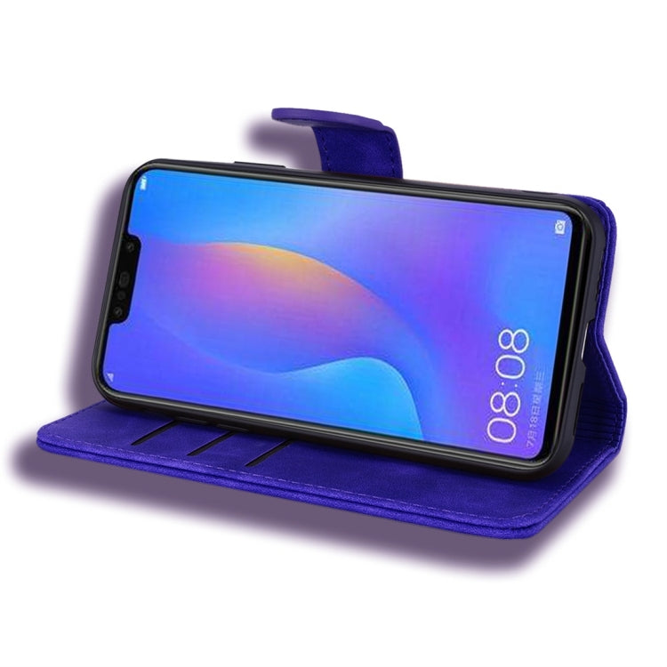 For Xiaomi Redmi Note 6 / Note 6 Pro Calf Pattern Diamond Mandala Double Folding Design Embossed Leather Case with Wallet & Holder & Card Slots