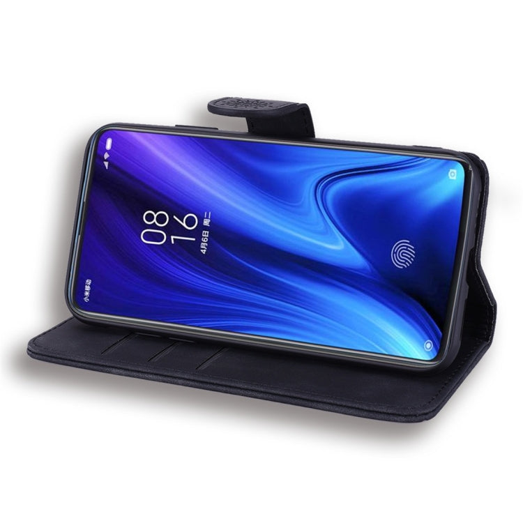 For Xiaomi Redmi K20 / K20 Pro Calf Pattern Diamond Mandala Double Folding Design Embossed Leather Case with Wallet & Holder & Card Slots