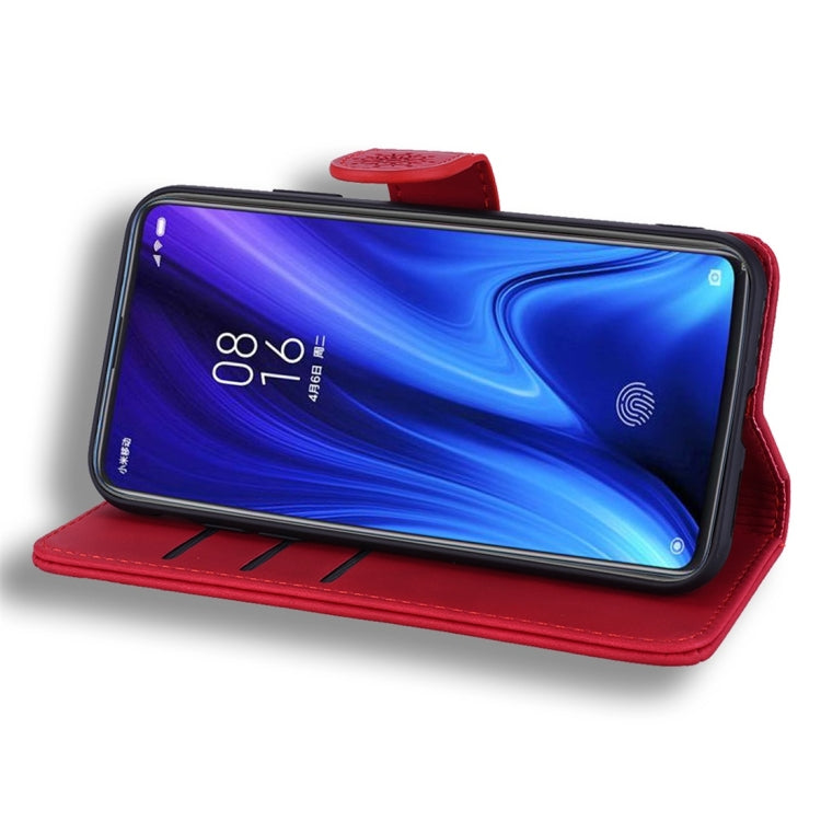 For Xiaomi Redmi K20 / K20 Pro Calf Pattern Diamond Mandala Double Folding Design Embossed Leather Case with Wallet & Holder & Card Slots