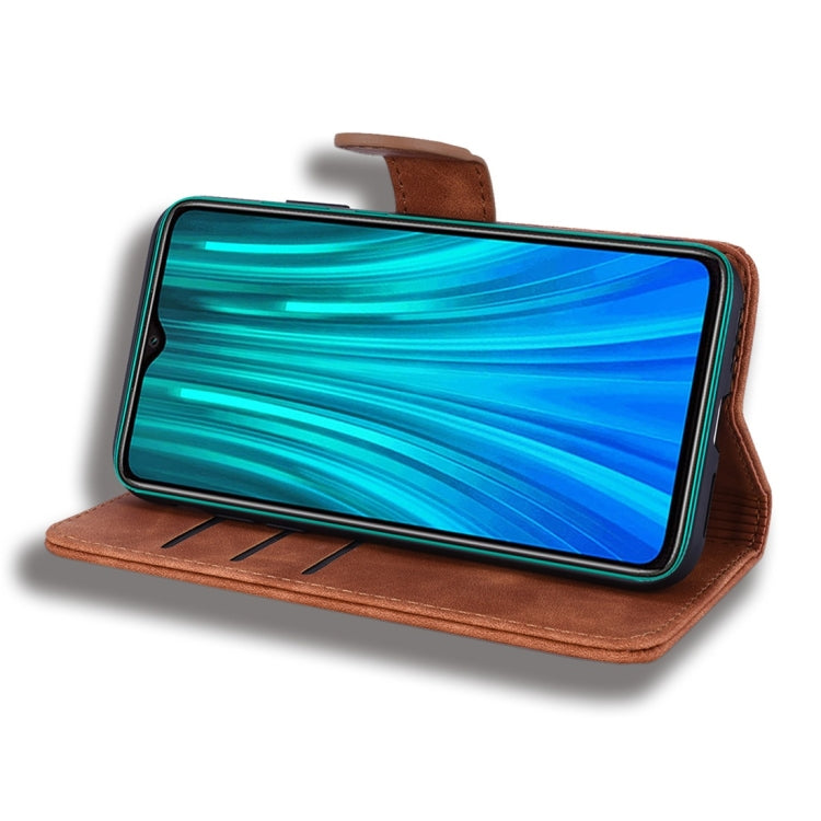 For Xiaomi Redmi Note 8 Pro Calf Pattern Diamond Mandala Double Folding Design Embossed Leather Case with Wallet & Holder & Card Slots