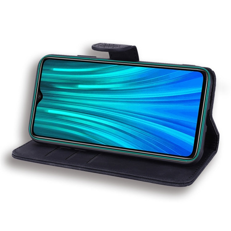 For Xiaomi Redmi Note 8 Pro Calf Pattern Diamond Mandala Double Folding Design Embossed Leather Case with Wallet & Holder & Card Slots