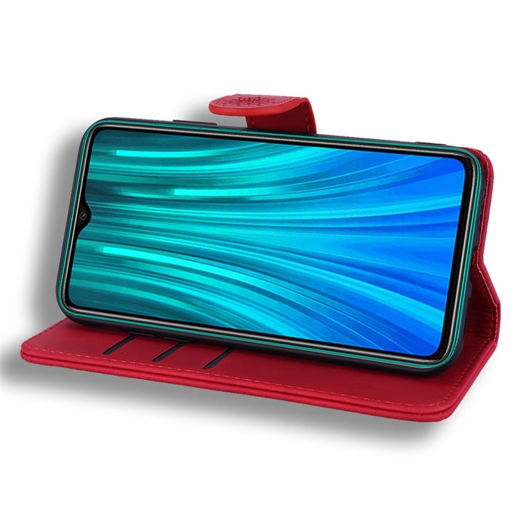 For Xiaomi Redmi Note 8 Pro Calf Pattern Diamond Mandala Double Folding Design Embossed Leather Case with Wallet & Holder & Card Slots