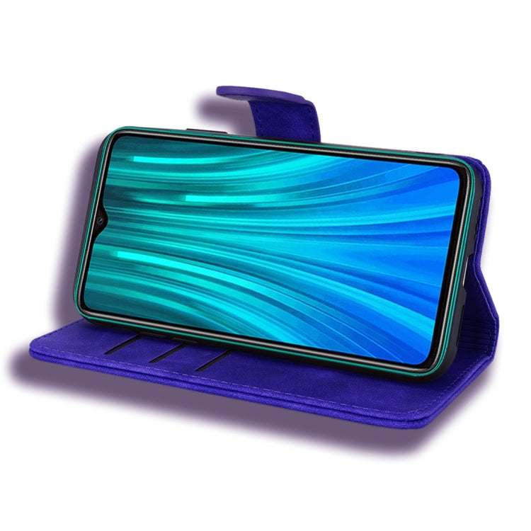 For Xiaomi Redmi Note 8 Pro Calf Pattern Diamond Mandala Double Folding Design Embossed Leather Case with Wallet & Holder & Card Slots