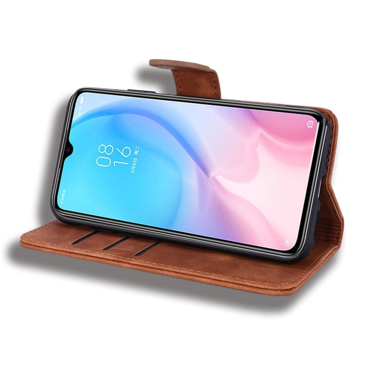 For Xiaomi Mi A3 / Mi CC9e Calf Pattern Diamond Mandala Double Folding Design Embossed Leather Case with Wallet & Holder & Card Slots