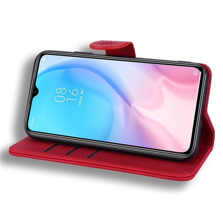 For Xiaomi Mi CC9 / Mi 9 Lite Calf Pattern Diamond Mandala Double Folding Design Embossed Leather Case with Wallet & Holder & Card Slots