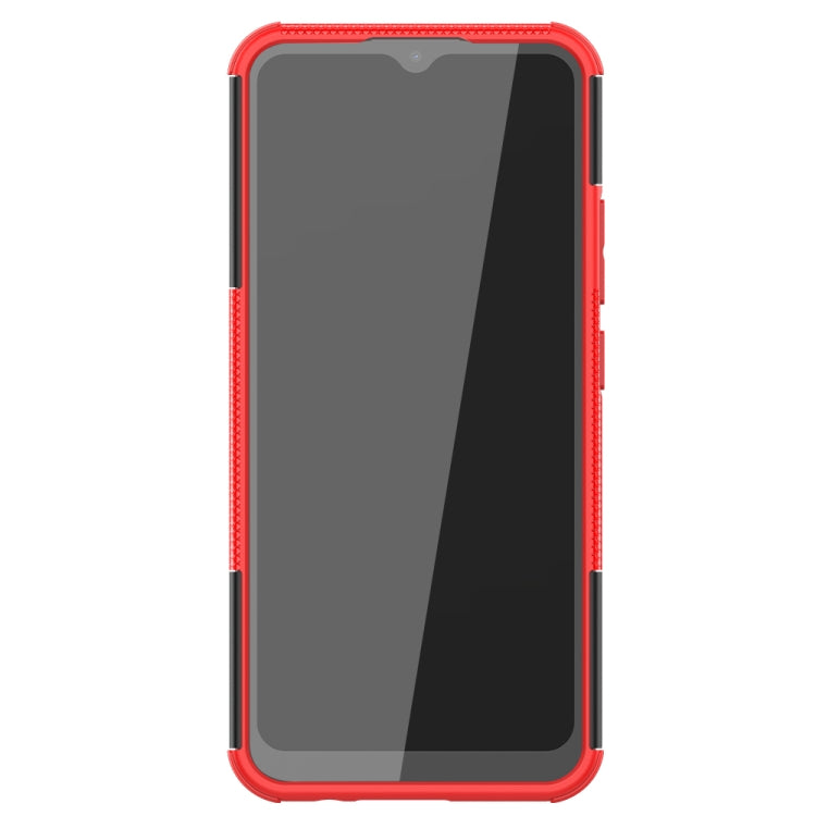 For OPPO Realme C21 / C20 Tire Texture Shockproof TPU+PC Protective Case with Holder