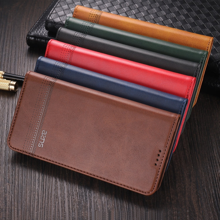 For Xiaomi Redmi Note 10 5G AZNS Magnetic Calf Texture Horizontal Flip Leather Case with Card Slots & Holder & Wallet