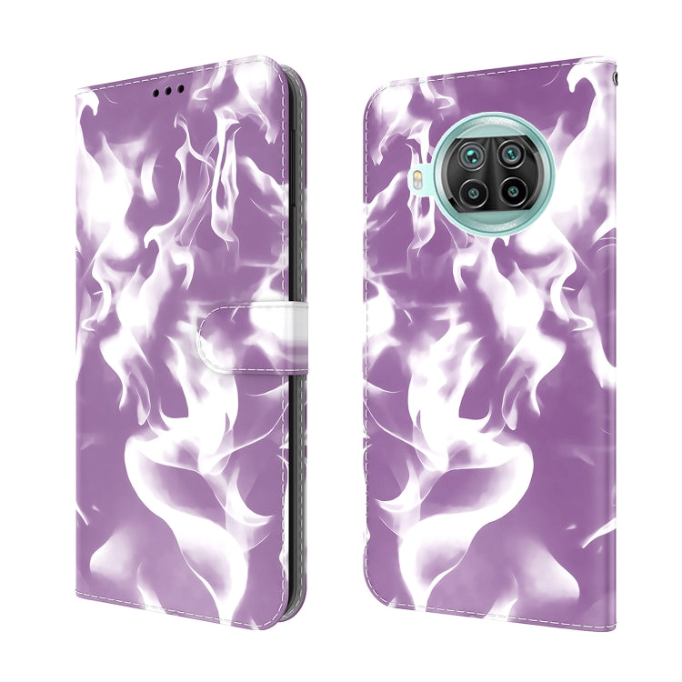 For Xiaomi Mi 10T Lite 5G Cloud Fog Pattern Horizontal Flip Leather Case with Holder & Card Slot & Wallet