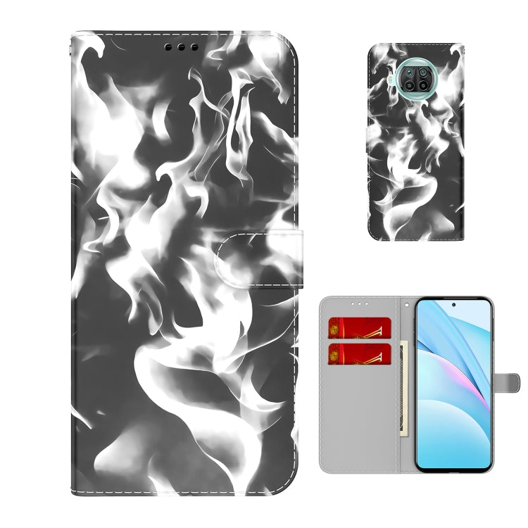 For Xiaomi Mi 10T Lite 5G Cloud Fog Pattern Horizontal Flip Leather Case with Holder & Card Slot & Wallet