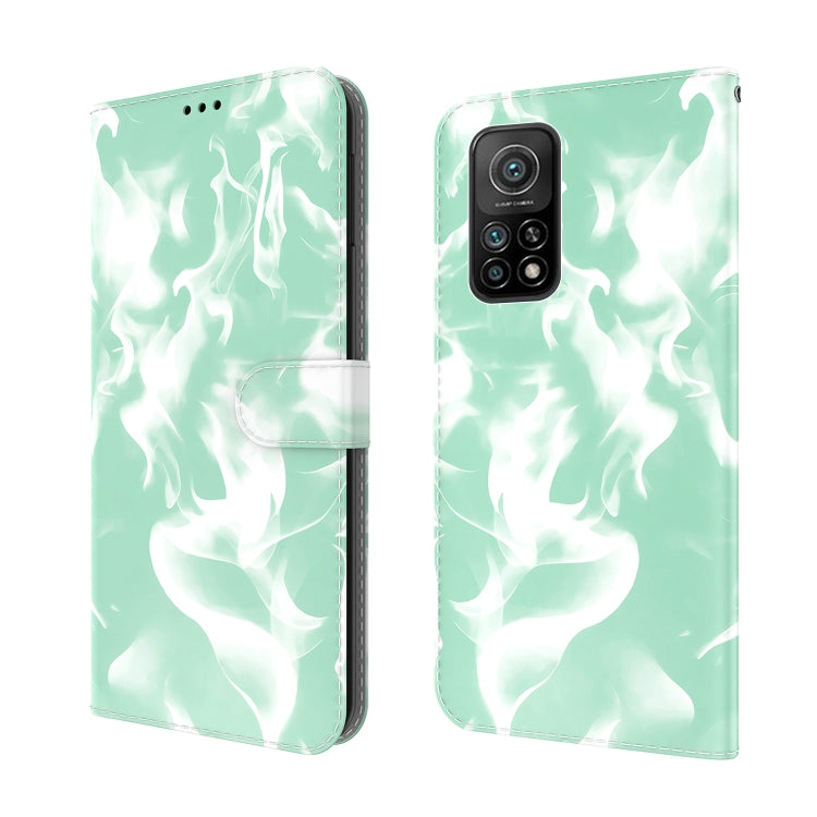 For Xiaomi Mi 10T Pro 5G / 10T 5G Cloud Fog Pattern Horizontal Flip Leather Case with Holder & Card Slot & Wallet