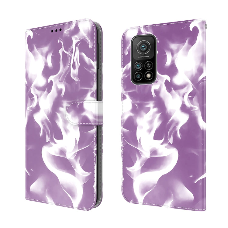 For Xiaomi Mi 10T Pro 5G / 10T 5G Cloud Fog Pattern Horizontal Flip Leather Case with Holder & Card Slot & Wallet