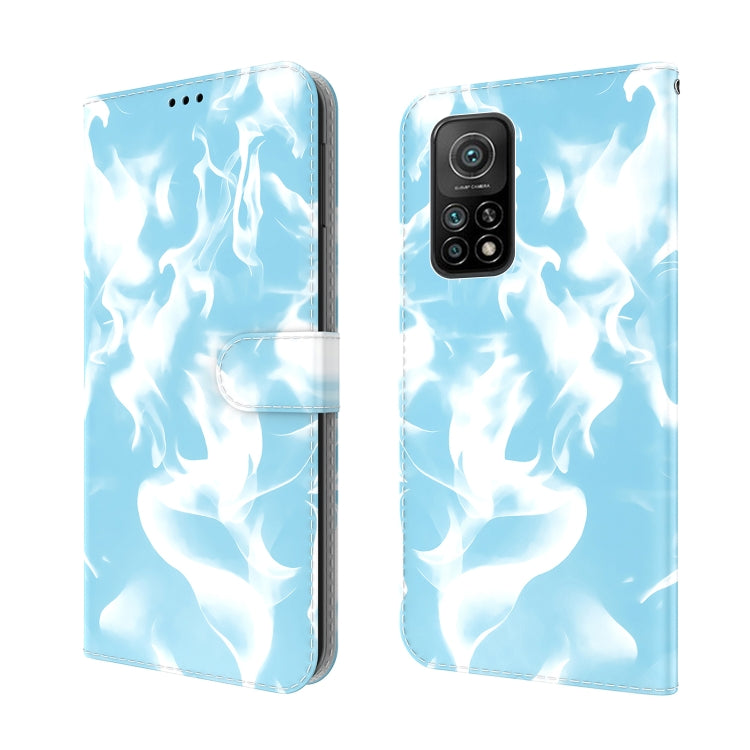 For Xiaomi Mi 10T Pro 5G / 10T 5G Cloud Fog Pattern Horizontal Flip Leather Case with Holder & Card Slot & Wallet