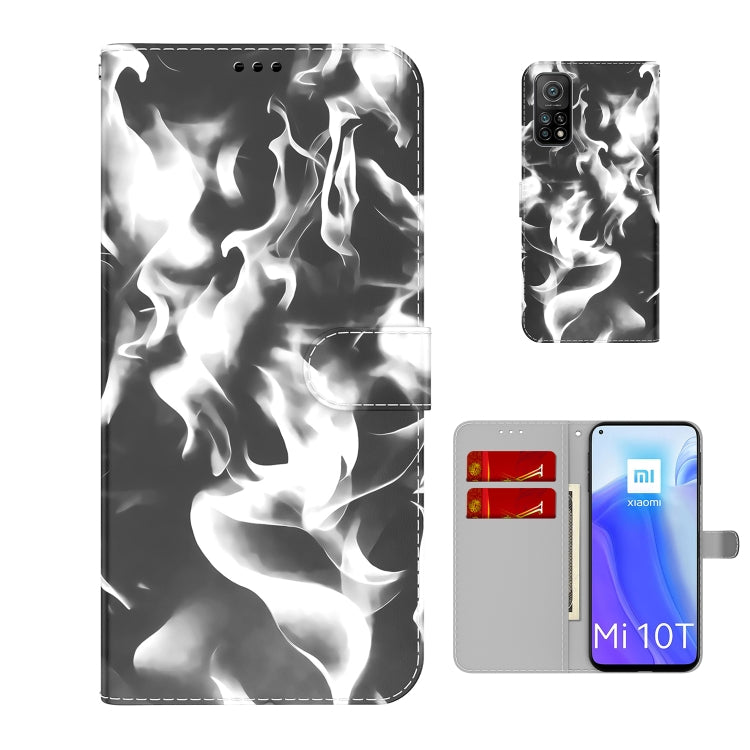 For Xiaomi Mi 10T Pro 5G / 10T 5G Cloud Fog Pattern Horizontal Flip Leather Case with Holder & Card Slot & Wallet