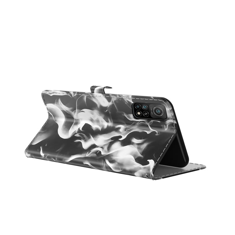 For Xiaomi Mi 10T Pro 5G / 10T 5G Cloud Fog Pattern Horizontal Flip Leather Case with Holder & Card Slot & Wallet