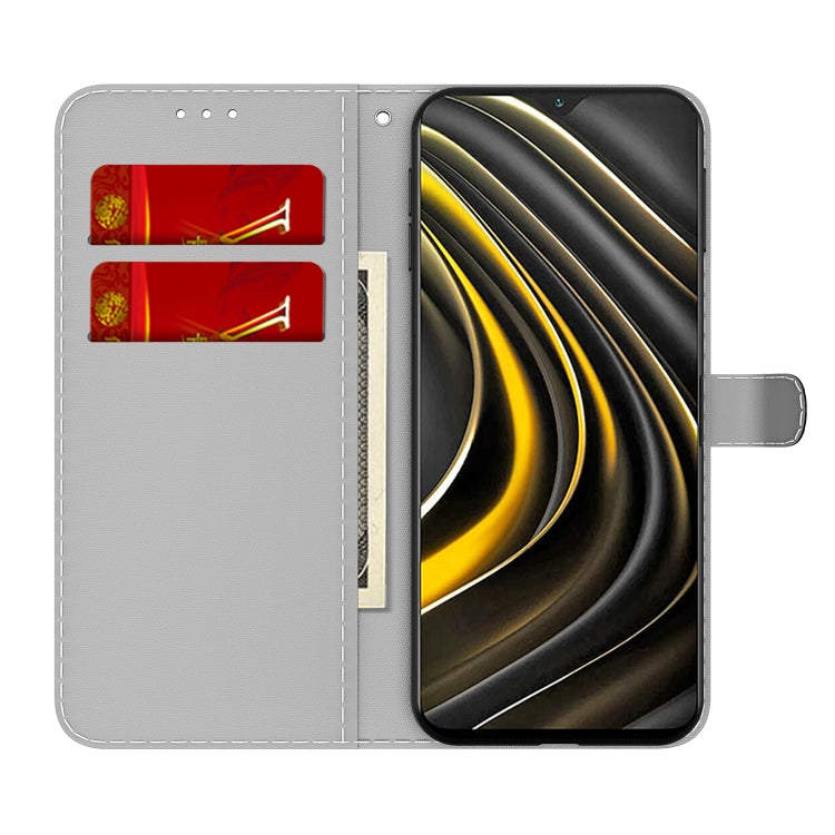 For Xiaomi Poco M3 / Redmi 9 Power / Redmi 9T / Redmi Note 9 4G Cloud Fog Pattern Horizontal Flip Leather Case with Holder & Card Slot & Wallet