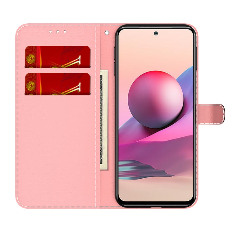 For Xiaomi Redmi Note 10 4G / Note 10S Cloud Fog Pattern Horizontal Flip Leather Case with Holder & Card Slot & Wallet