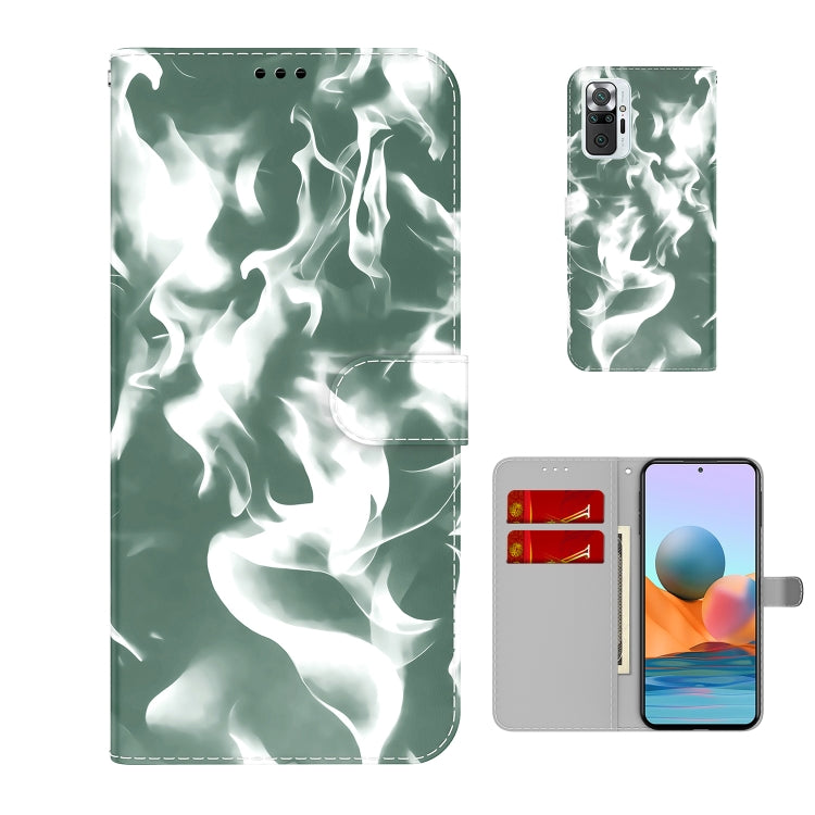 For Xiaomi Redmi Note 10 Pro / Note 10 Pro Max Cloud Fog Pattern Horizontal Flip Leather Case with Holder & Card Slot & Wallet