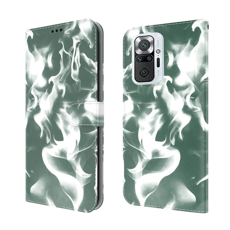 For Xiaomi Redmi Note 10 Pro / Note 10 Pro Max Cloud Fog Pattern Horizontal Flip Leather Case with Holder & Card Slot & Wallet
