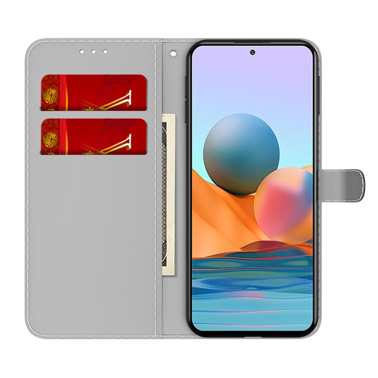 For Xiaomi Redmi Note 10 Pro / Note 10 Pro Max Cloud Fog Pattern Horizontal Flip Leather Case with Holder & Card Slot & Wallet