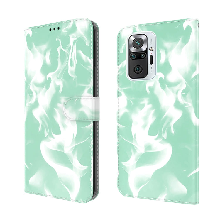 For Xiaomi Redmi Note 10 Pro / Note 10 Pro Max Cloud Fog Pattern Horizontal Flip Leather Case with Holder & Card Slot & Wallet