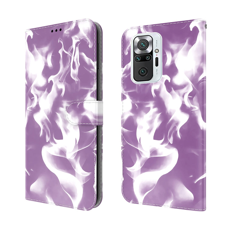 For Xiaomi Redmi Note 10 Pro / Note 10 Pro Max Cloud Fog Pattern Horizontal Flip Leather Case with Holder & Card Slot & Wallet