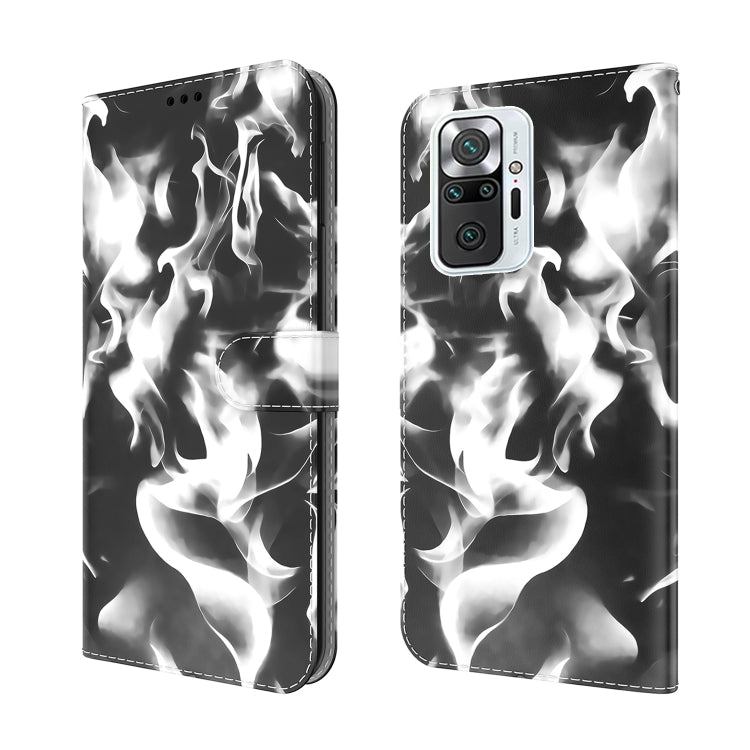 For Xiaomi Redmi Note 10 Pro / Note 10 Pro Max Cloud Fog Pattern Horizontal Flip Leather Case with Holder & Card Slot & Wallet