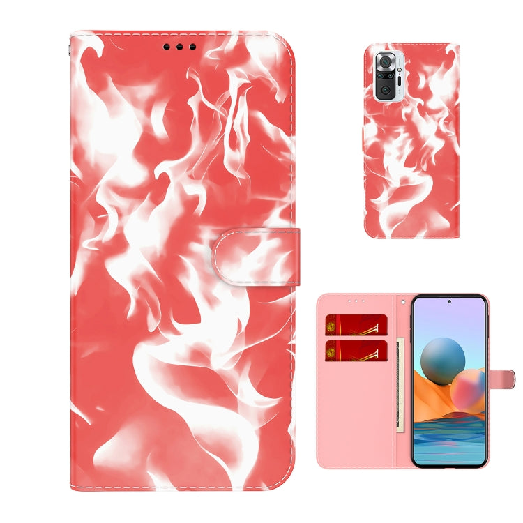 For Xiaomi Redmi Note 10 Pro / Note 10 Pro Max Cloud Fog Pattern Horizontal Flip Leather Case with Holder & Card Slot & Wallet
