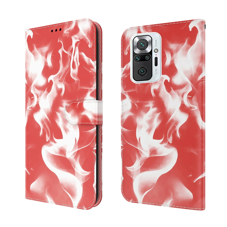 For Xiaomi Redmi Note 10 Pro / Note 10 Pro Max Cloud Fog Pattern Horizontal Flip Leather Case with Holder & Card Slot & Wallet