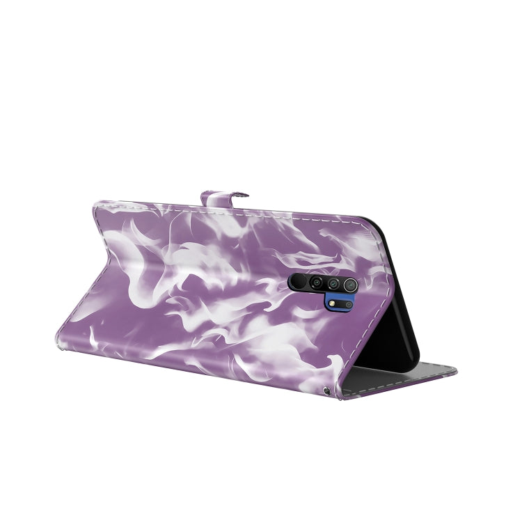 For Xiaomi Redmi 9 / 9 Prime / Poco M2 Cloud Fog Pattern Horizontal Flip Leather Case with Holder & Card Slot & Wallet