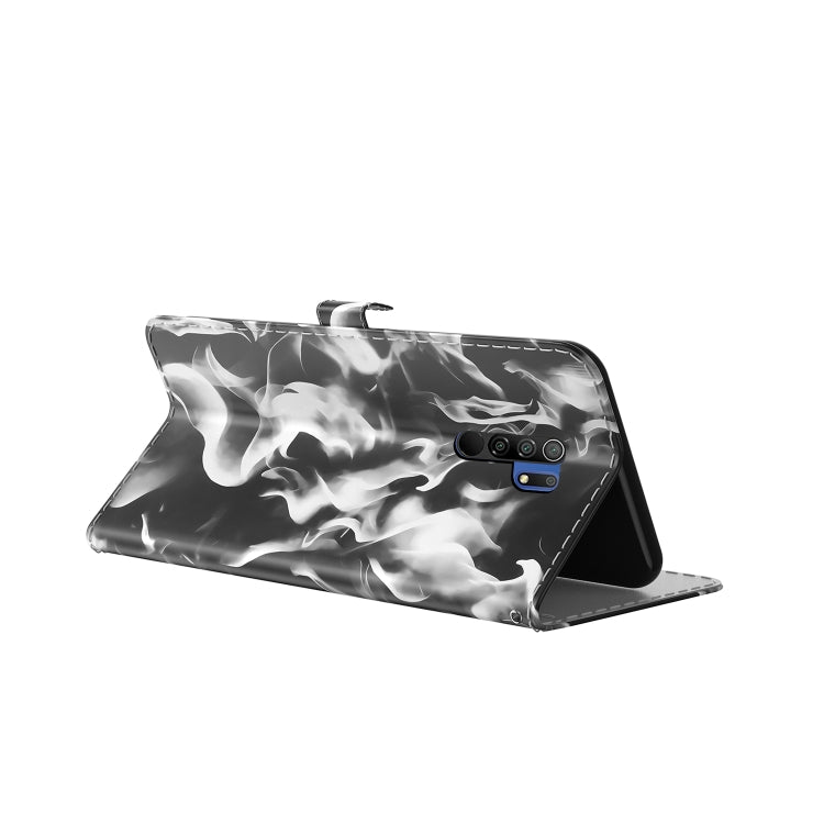 For Xiaomi Redmi 9 / 9 Prime / Poco M2 Cloud Fog Pattern Horizontal Flip Leather Case with Holder & Card Slot & Wallet