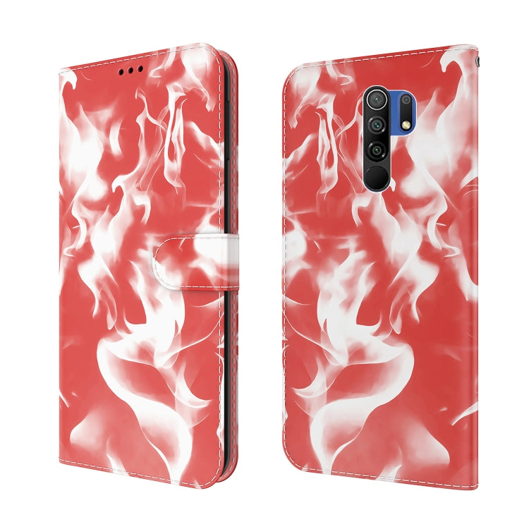 For Xiaomi Redmi 9 / 9 Prime / Poco M2 Cloud Fog Pattern Horizontal Flip Leather Case with Holder & Card Slot & Wallet